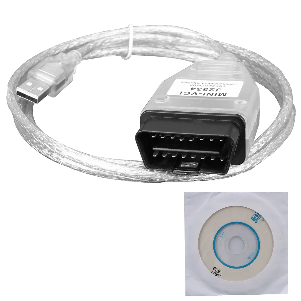 OBD2 Интерфейс MINI-VCI FTDI J2534 V15.00.028 для Toyota Techstream диагностики автомобилей кабель Авто