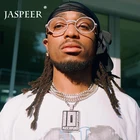 Овальные Солнцезащитные очки со стразами для женщин, роскошные брендовые дизайнерские винтажные блестящие стразы, круглые солнцезащитные очки для мужчин