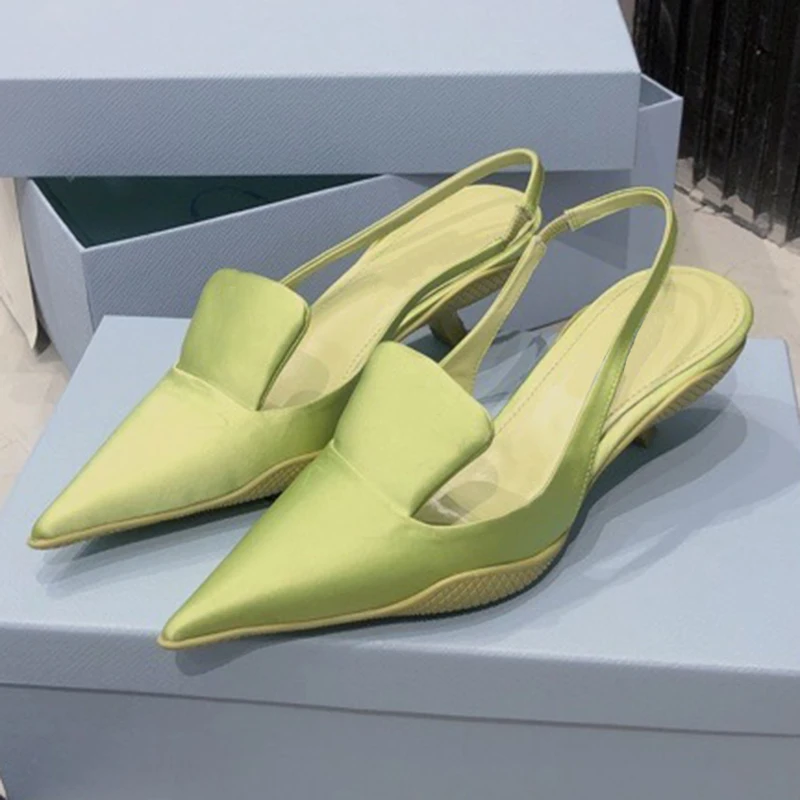 

Pointed Toe 3cm Pumps Spring Summer Brand Design Low Heels Women Shoes Luxury Female Pumps