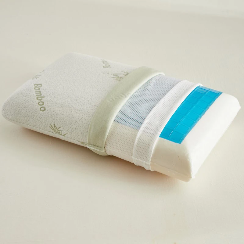 Cervical Cooling Gel Memory Foam Bed Pillow Bamboo Cool Ortho Pillows |