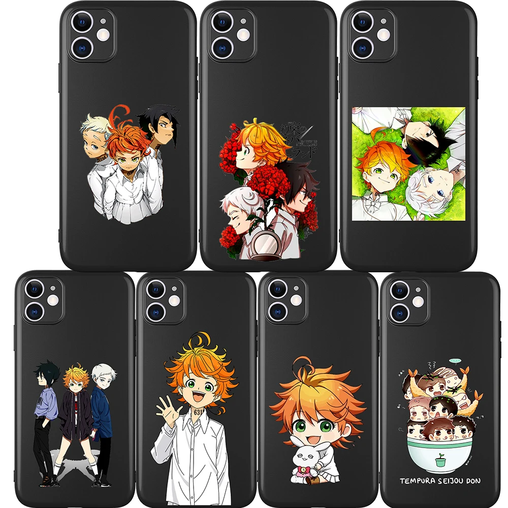 

New Anime The Promised Neverland for IPhone 12 Pro Max 5 6 6S 7 8 SE 2020 Plus X XS XR 11 Pro Max Phone Case Cover Funda cover