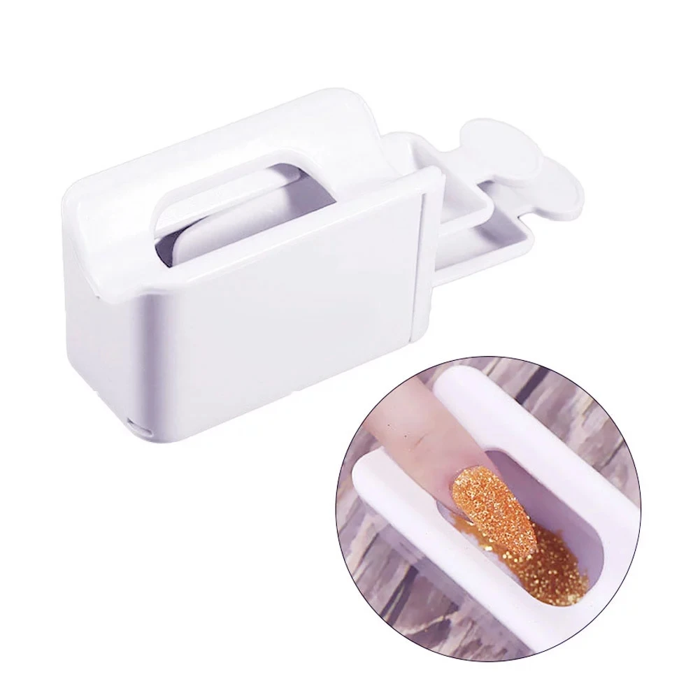 

1pc Nail Dip Powder Tray Nail Dipping Recycling System DIY Nail Art Flash Powder Box Sequin Dip Case Container Manicure Tools