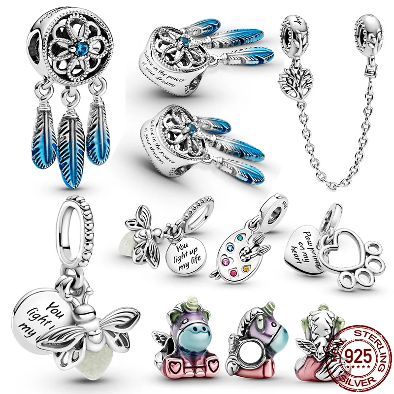 

HOT SALE 925 Sterling Silver Colorful Coffee Ooke Series Beads Charms fit Original Bracelet Women Fashion DIY Jewelry