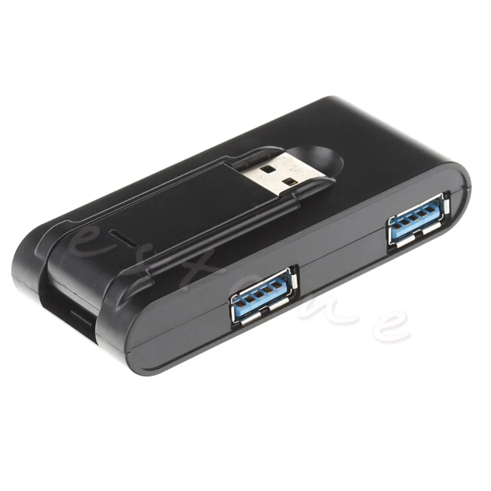 

1Pc Portable High speed 4 Ports USB 3.0/2.0 External Hub Adapter for PC Laptop