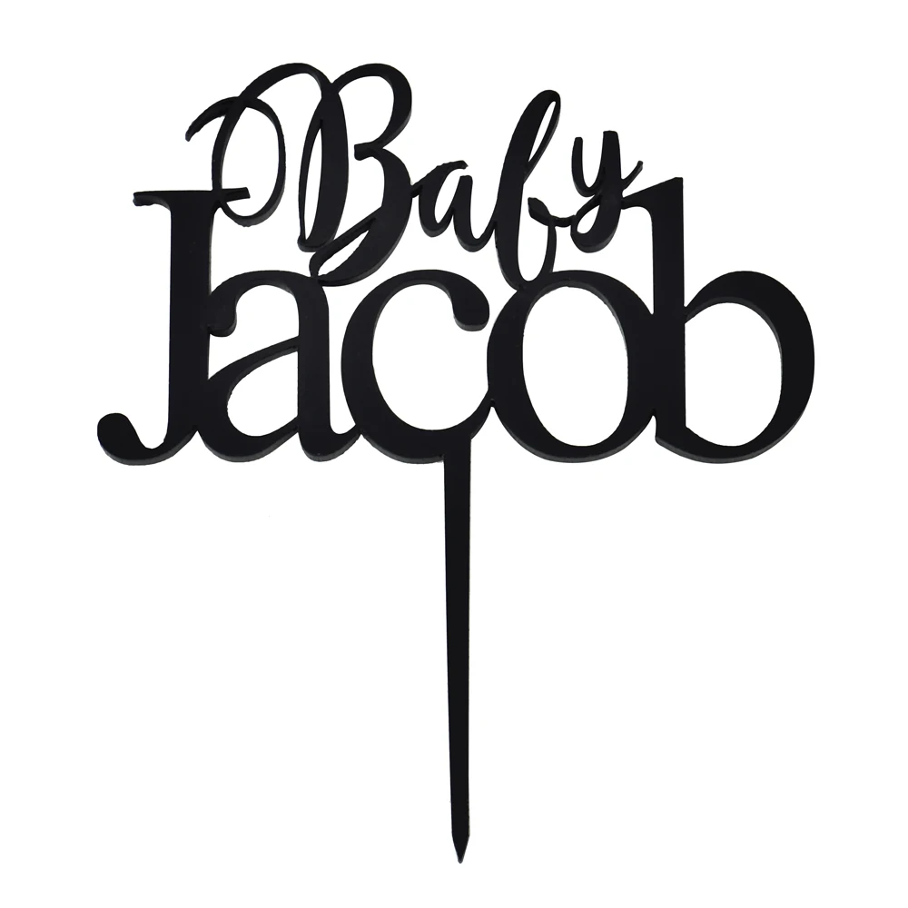 50 шт. Персонализированная с именем ребенка Кекс Топпер на заказ маленький торт