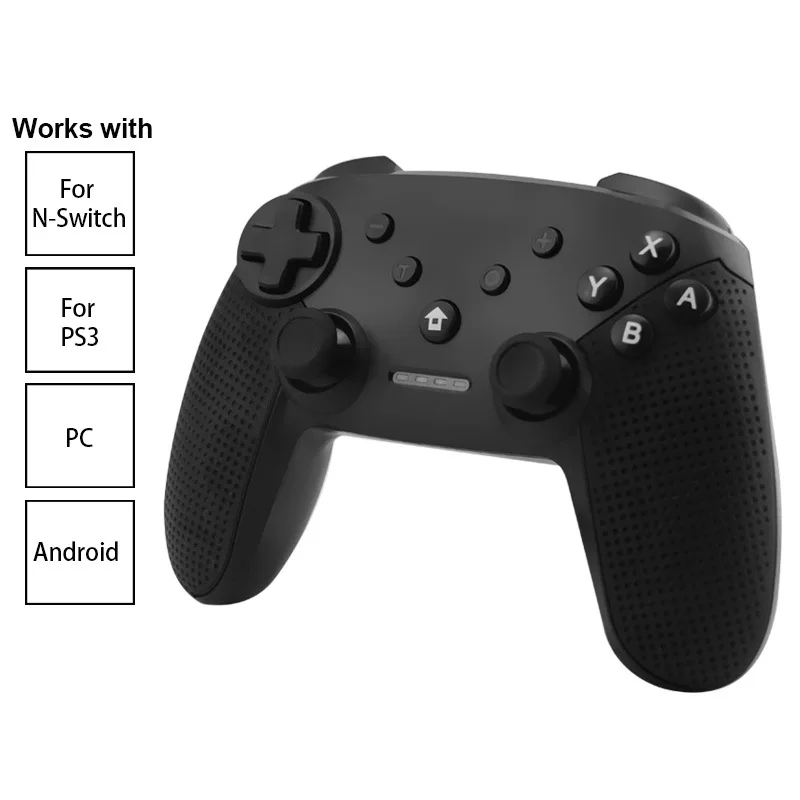 Беспроводной bluetooth-геймпад для Nintendo Switch Pro, контроллер, консоль, джойстик для PS3, ПК/Android/СТИМ, пульт ДУ для NS, игровой коврик
