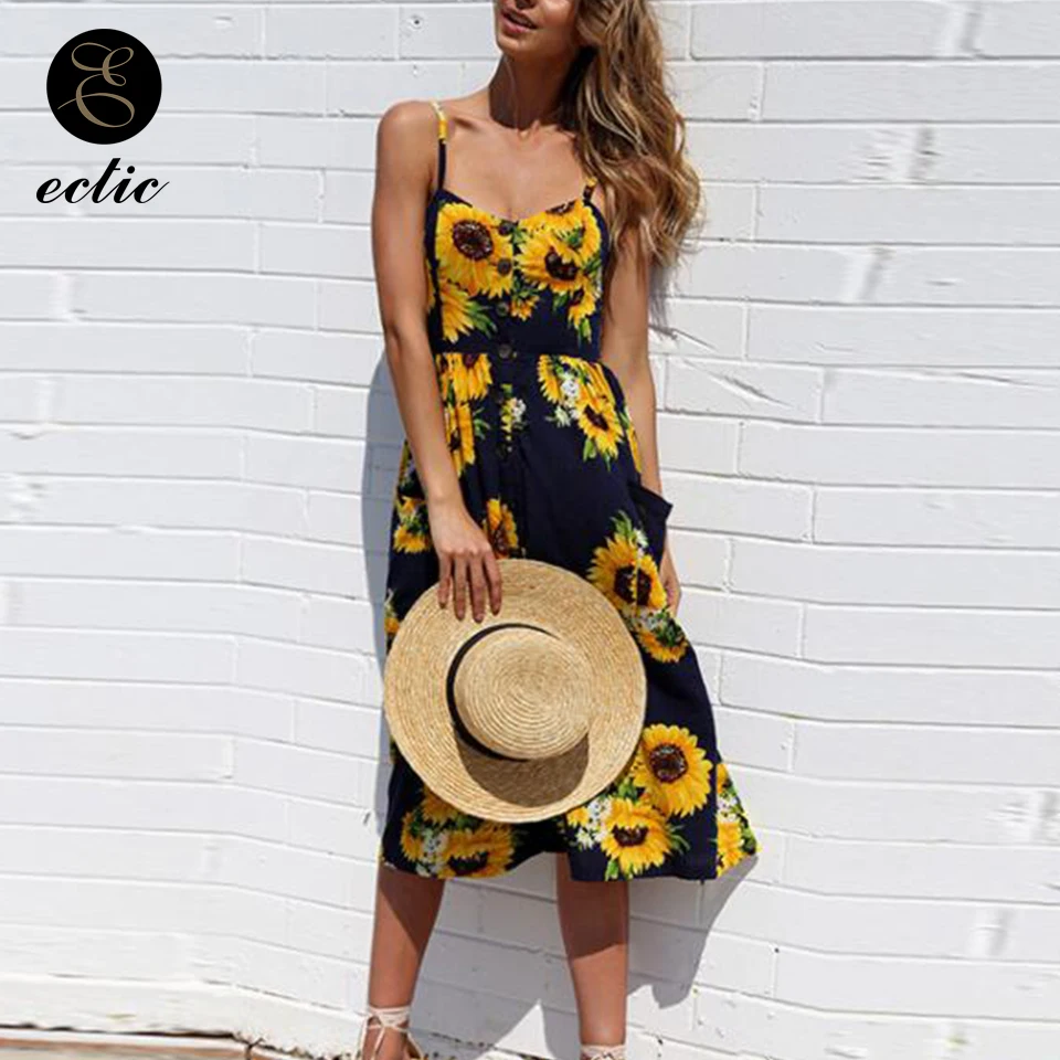 Женский винтажный сарафан в горошек с принтом ананасов и пуговицами спереди |