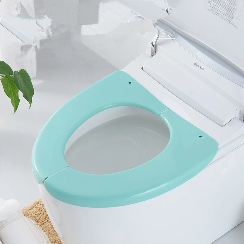 Складное пластиковое туалетное сиденье покрытие коврики водонепроницаемый