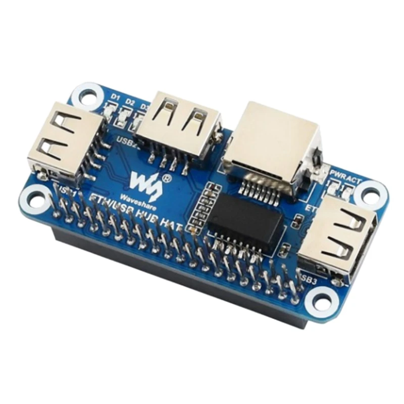 Waveshare Ethernet/usb хаб шляпа для Raspberry Pi 1X RJ45 Ethernet порт 3X USB s 5V|Демонстрационные стенды| |