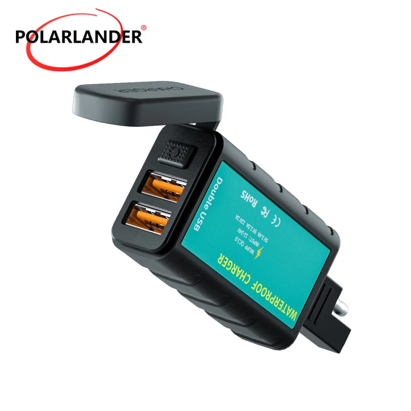 

Автомобильное зарядное устройство с двумя USB-портами, 1 м/1,4 м