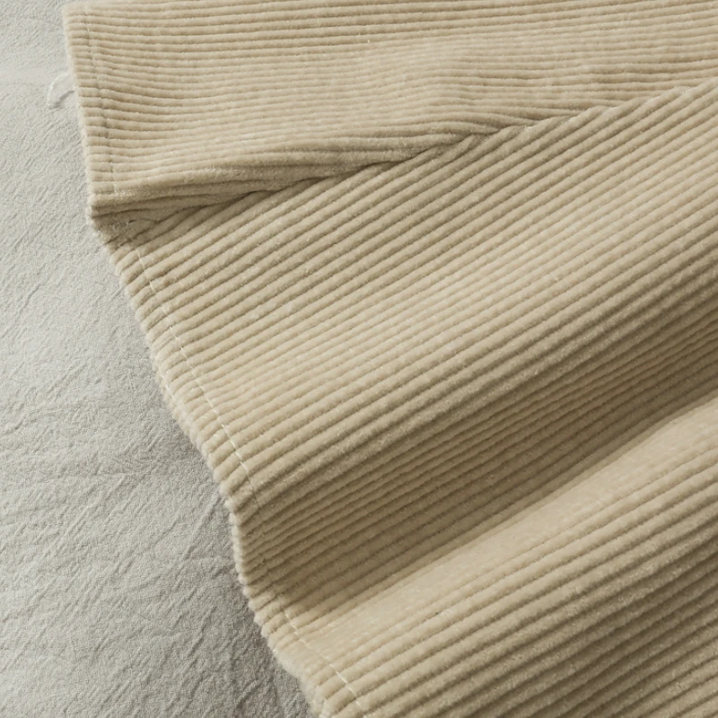 

Autumn Retro Solid Corduroy Slim A-line Patchwork Long Skirts