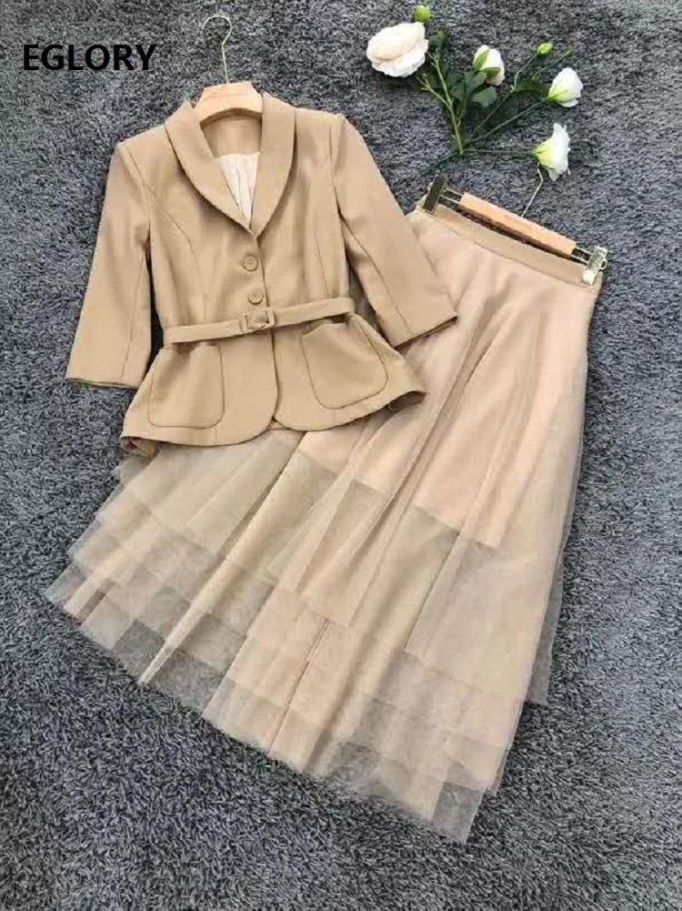 Комплект Блейзер наивысшего качества осень 2020 деловой костюм женский