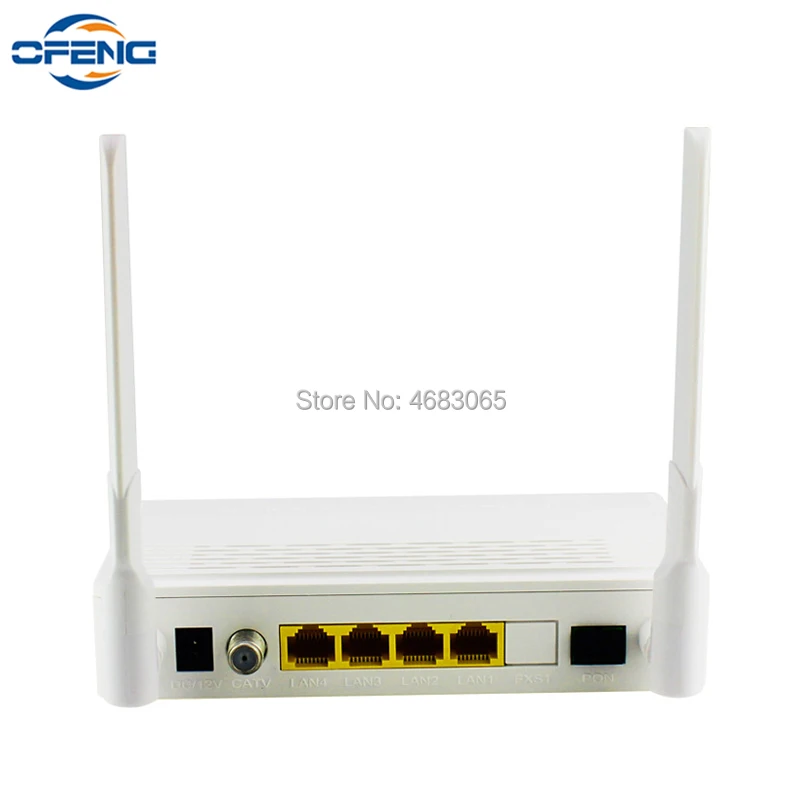 Оптический сетевой терминал G/EPON ONU ONT 1GE + 3FE CATV 2 Wi Fi интерфейс SC APC английская