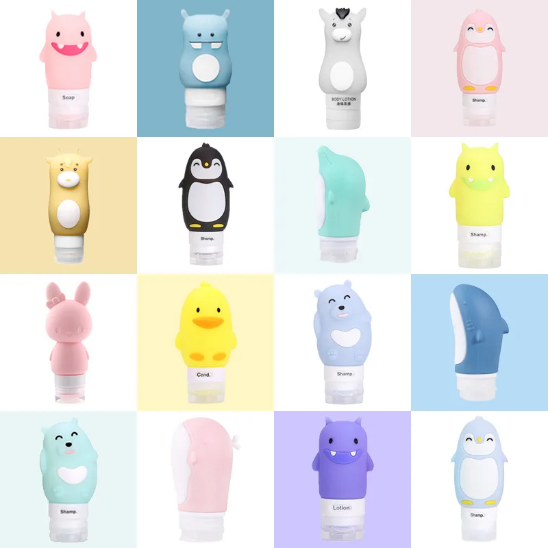 Латексная бутылка с прессом силикагелем портативный шампунь и гель для душа