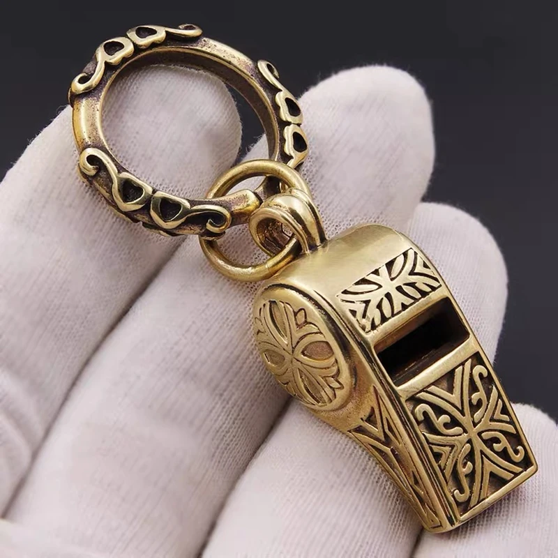 

Brass Whistle Handicraft die-casting Drop Magic Bell Key Car Button Wind Bell Tibetan Bronze Bell Creative Gift home Decoration