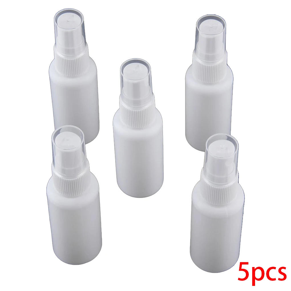 

5PCS Portable Travel Transparent Plastic Empty Cosmetic 30ML Sample Spray Bottle Atomizer to Dispense Store Most Liquids