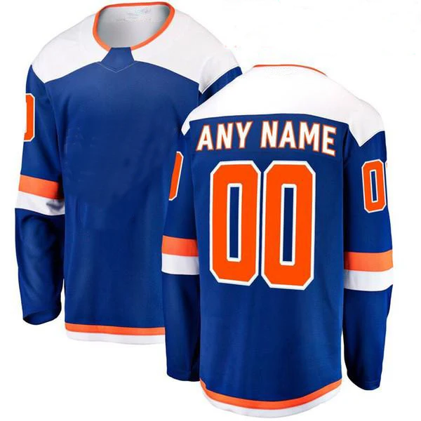 

Custom Mens America Hockey Jersey New York Ice Sports Fans Jerseys TAVARES BARZAL BOSSY 2021