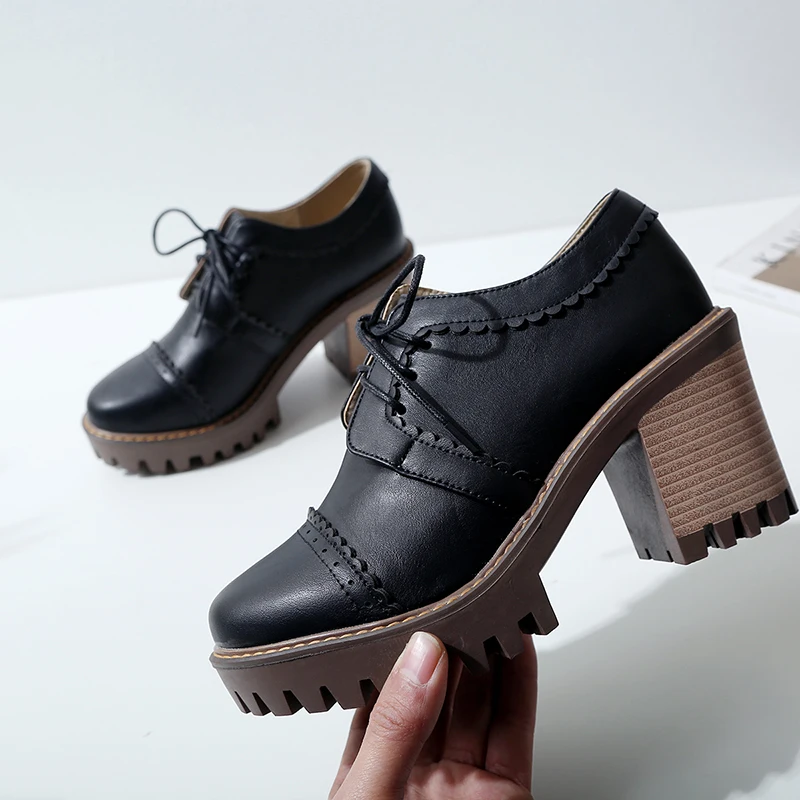 Brock/Женская обувь на высоком каблуке толстом новинка весны 2019 Женская в