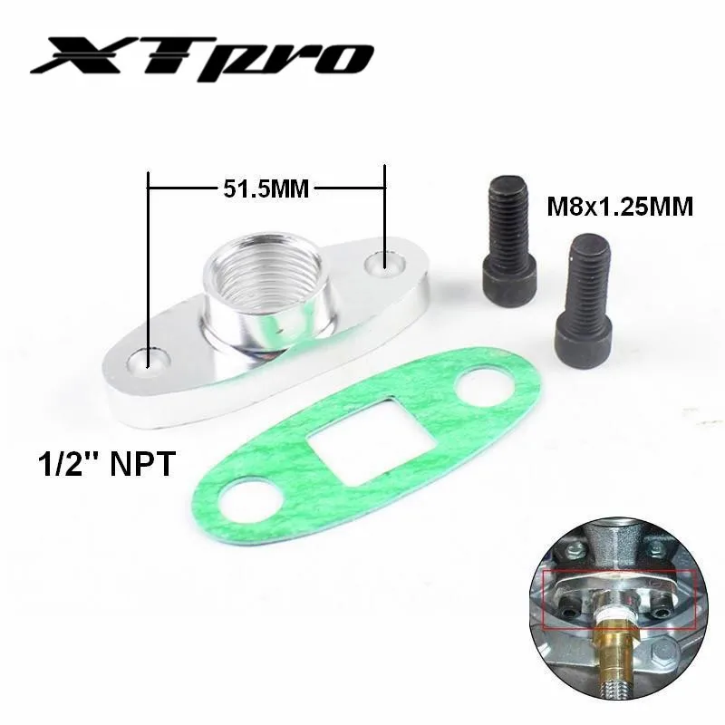 TF007 -1/4 &quotNPT алюминиевая фотолампа адаптер с обратным фланцем для T3 T4 GT32 GT37 GT40 GT42 GT45