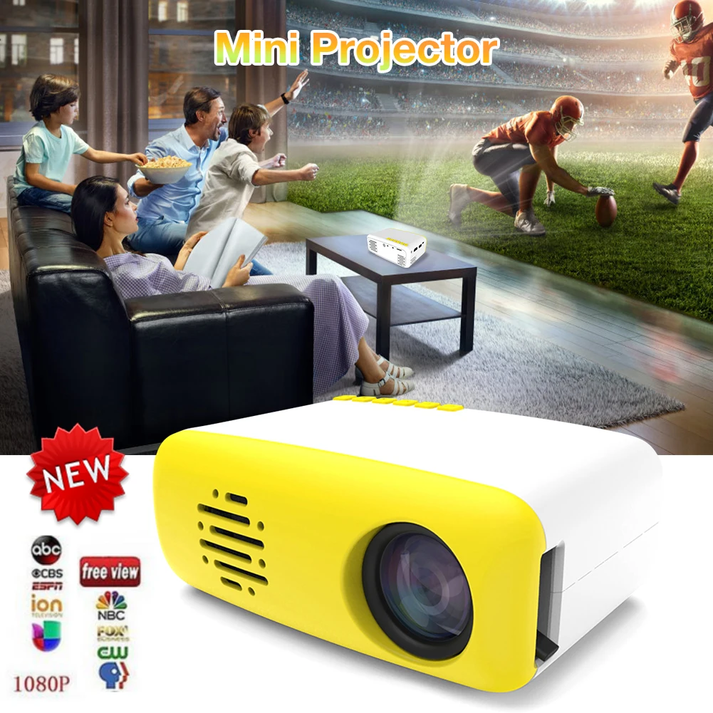 Home Portable Audio Mini HD Projector High Quality Cinema Player LED Video Projector For Smartphone Gift Video Game Movie