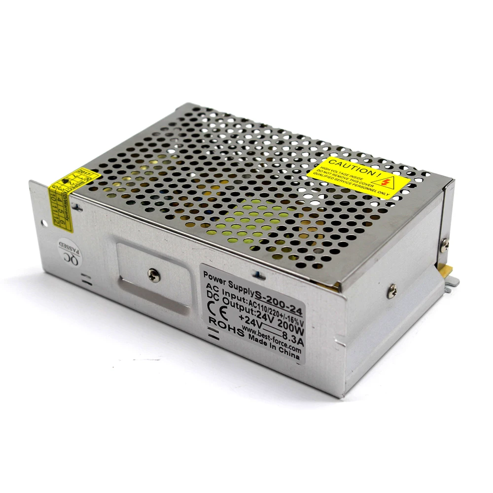 Импульсный источник питания DC 24V 8.3A 200W светодиодный трансформатор с одним