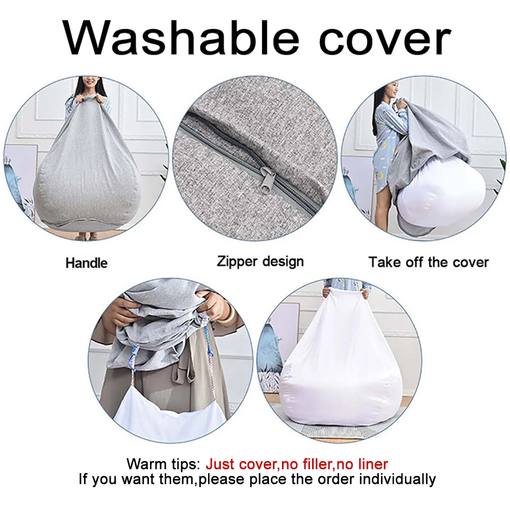 Индивидуальный чехол для дивана всех размеров набивной мешок без наполнителя