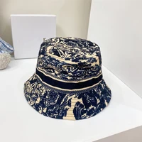 2021 new bucket hat letter embroidery fashion retro fisherman hat brand men and women hats all match casual sun hat yf0134