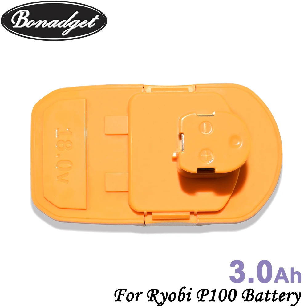 Bonadget 2 пакета 18В 3000 мАч Ni-MH P100 аккумуляторная батарея для Ryobi P101 1322401 1400672 P230 P211 P206