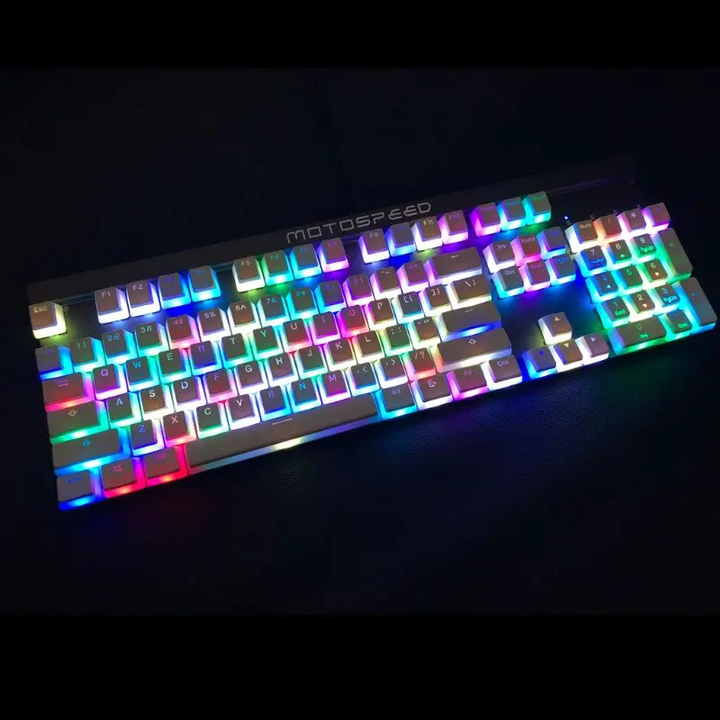 104 ANSI раскладка PBT Двойная кожа молоко выстрел подсветка колпачок для OEM Cherry