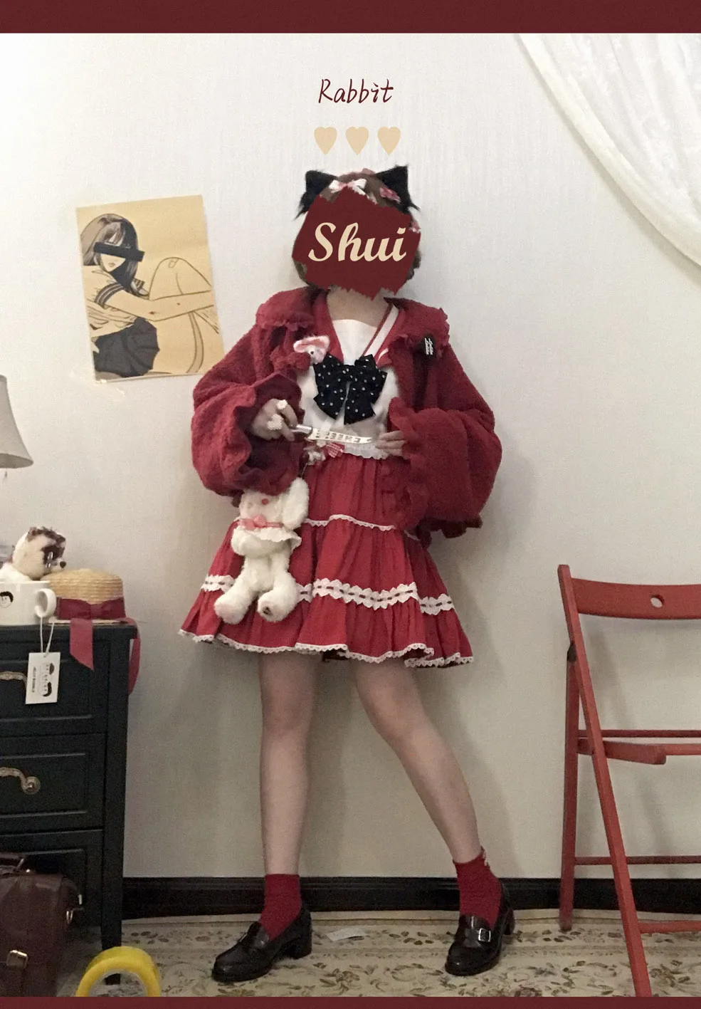 

Palace princess sweet lolita coat winter keep warm winter victorian jacket kawaii girl gothic lolita top loli college style