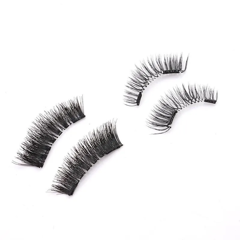 

Handmade Quantum Soft Magnetic Eyelash Set 2pairs Magnetic Eyelash Curler With Quantum Soft Magnetic False Eyelashes
