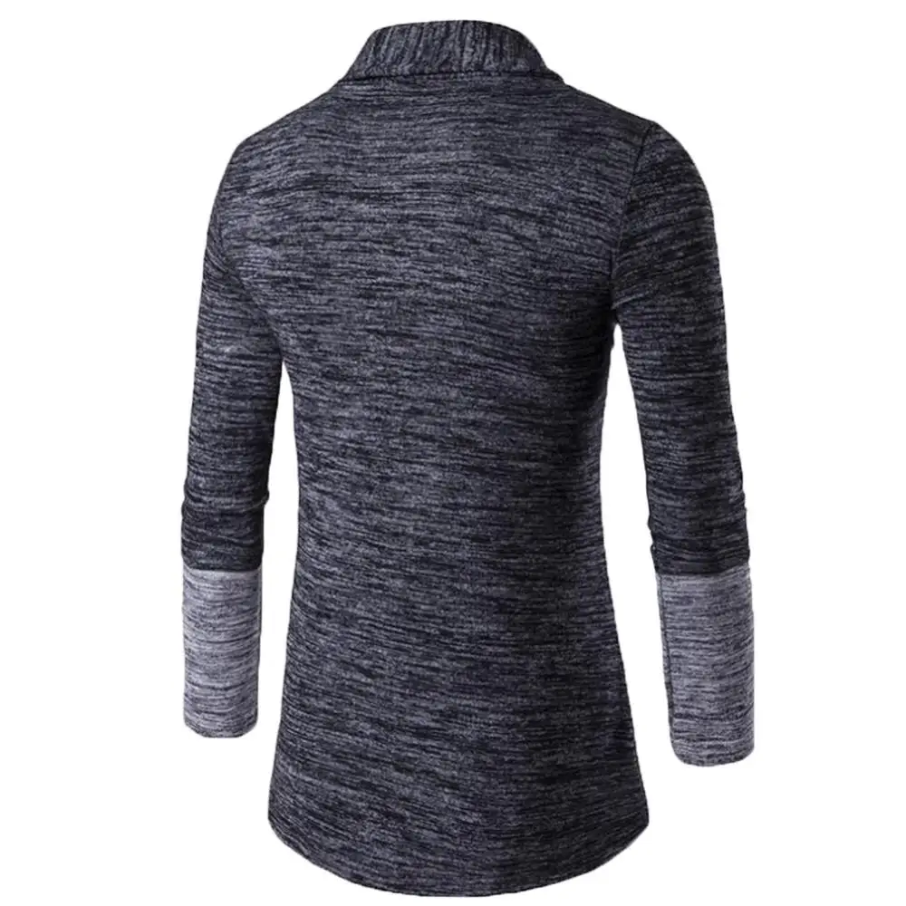 

Men's jacket fashion retro men's stitching long-sleeved knitted sweater cardigan jacket men's jacket sweater