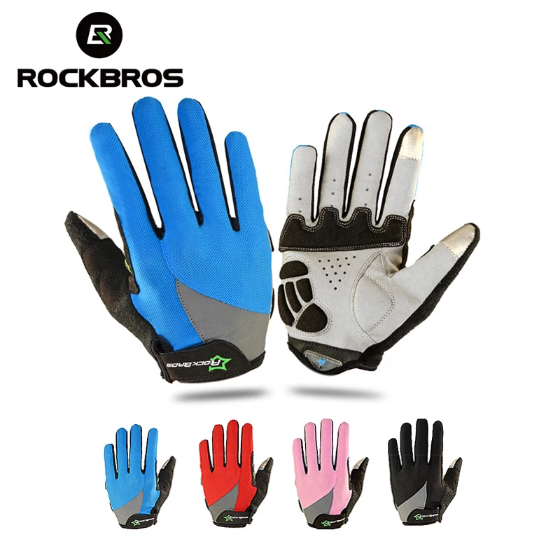 Велосипедные перчатки ROCKBROS губчатые для сенсорных экранов горных
