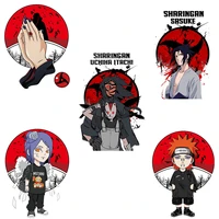 naruto anime japan uchiha itachi sasuke iron on patches for clothes diy decoration patches applique for childrens clothing