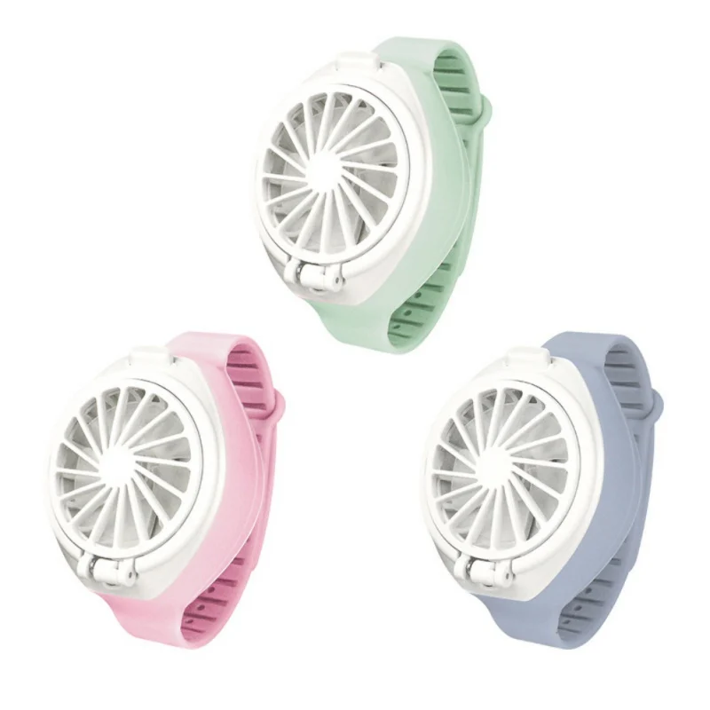 Маленькие карманные часы USB электрические вентиляторы складной модный Карманный