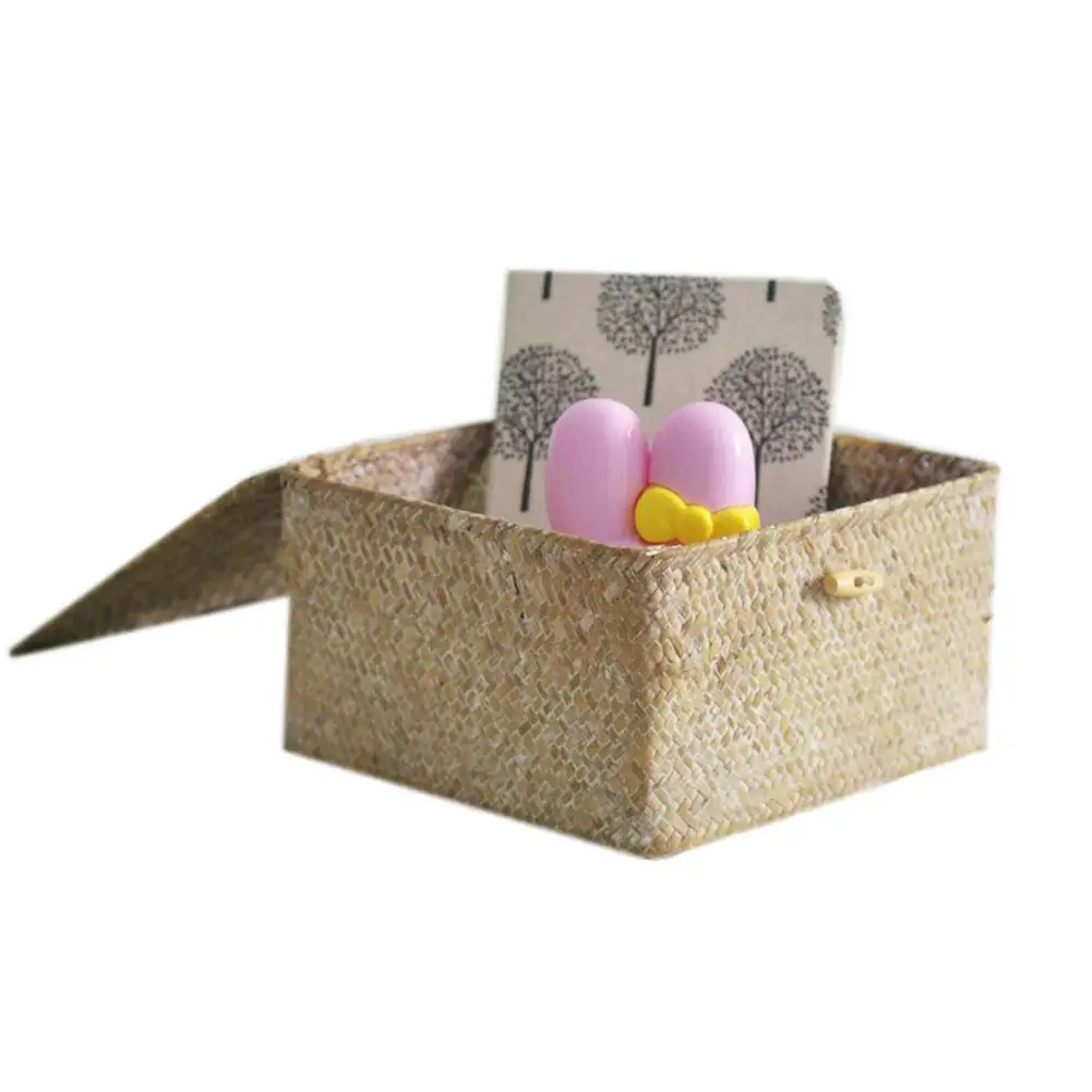 Плетеная корзина для хранения из морских водорослей ручной работы домашняя