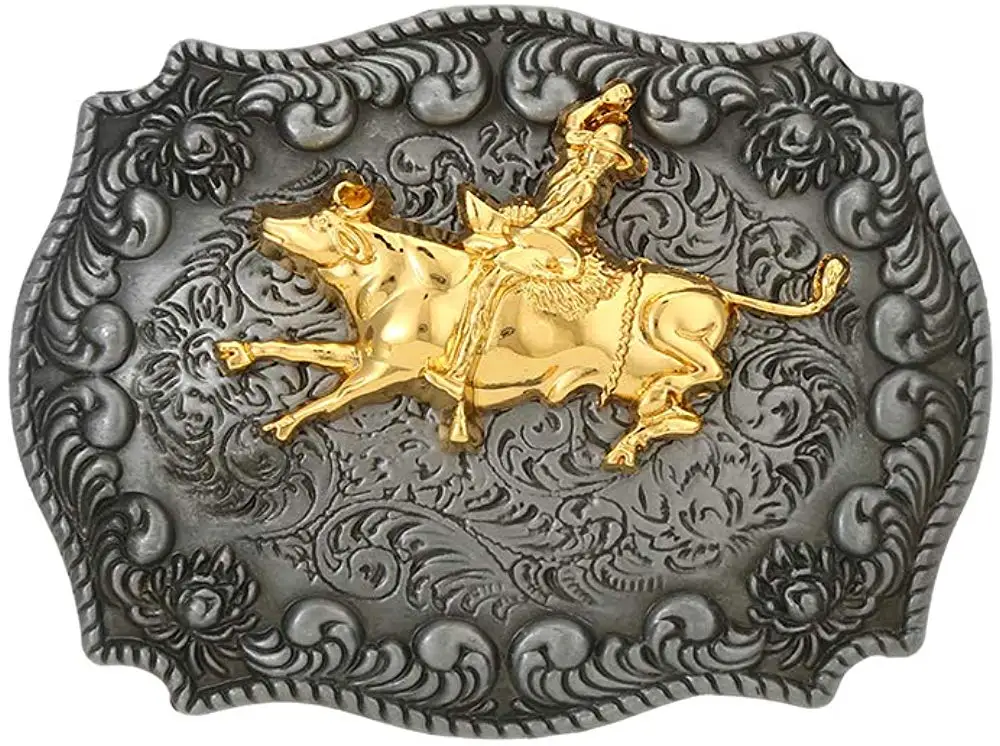 Мужская прямоугольная пряжка для ремня Ride bull steven ковбойская в западном стиле без