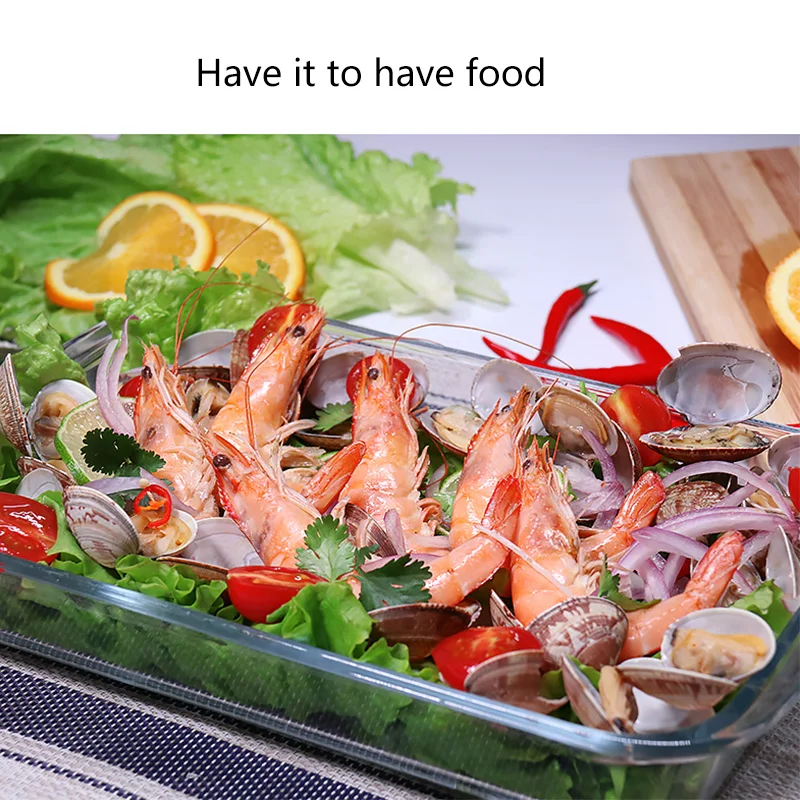 Бытовая большая емкость прозрачная Прямоугольная форма для выпечки из