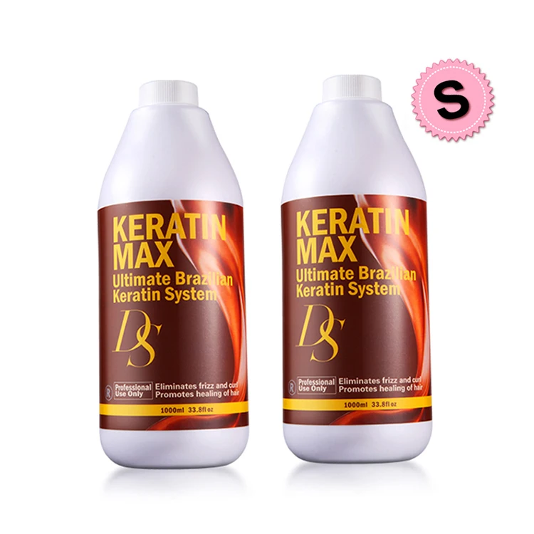 2pcs Chocolate Keratin Professional 1000ml Ds Max 8% Formalin Keratin Treatment Straighten Strong Frizzy  Hair Care Products