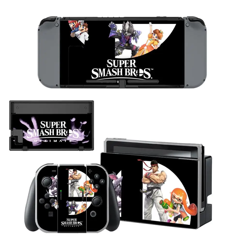Super Smash Bros. Наклейка на виниловую наклейку для nintendo Switch полный набор наклеек