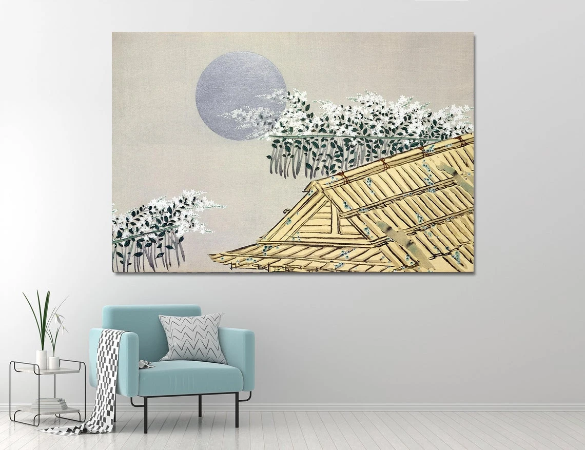 Азиатское искусство-дом от Момойогузы цветы сто поколений Камисака Sekka холст