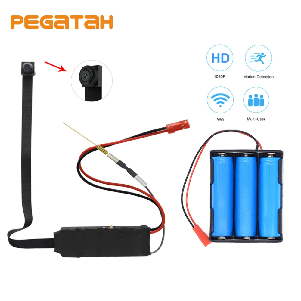 1080P беспроводная wi fi мини маленькая камера видеокамера P2P IP микро Дистанционное