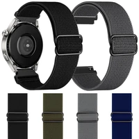 22mm 20mm elastic adjustable stretchy nylon loop strap for huawei gt 3 amazfit gtrgtsbipxiaomi color 2samsung watch band