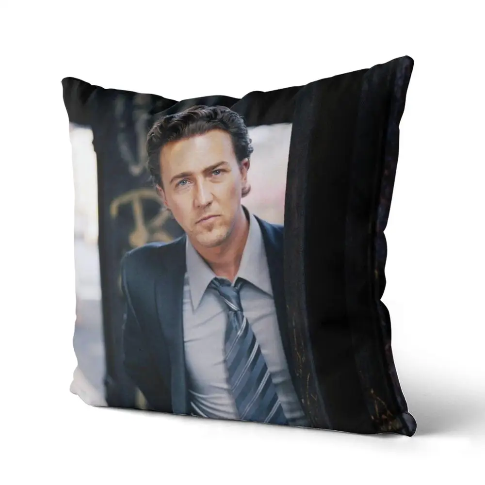 Эдвард Нортон хлопчатобумажные парусиновые наволочки на заказ для диванных