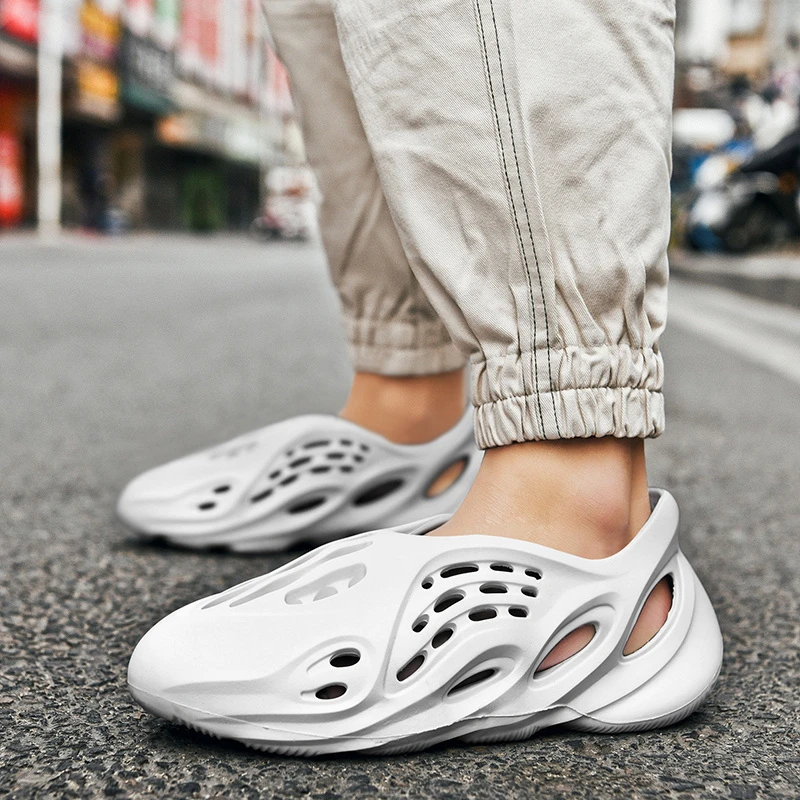 Летние дышащие быстросохнущие шлепанцы для пляжа женские нескользящие прогулок
