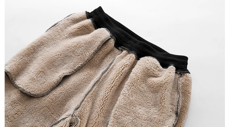 Idopy зимние мужские штаны с флисовой подкладкой одноцветные удобные бархатные