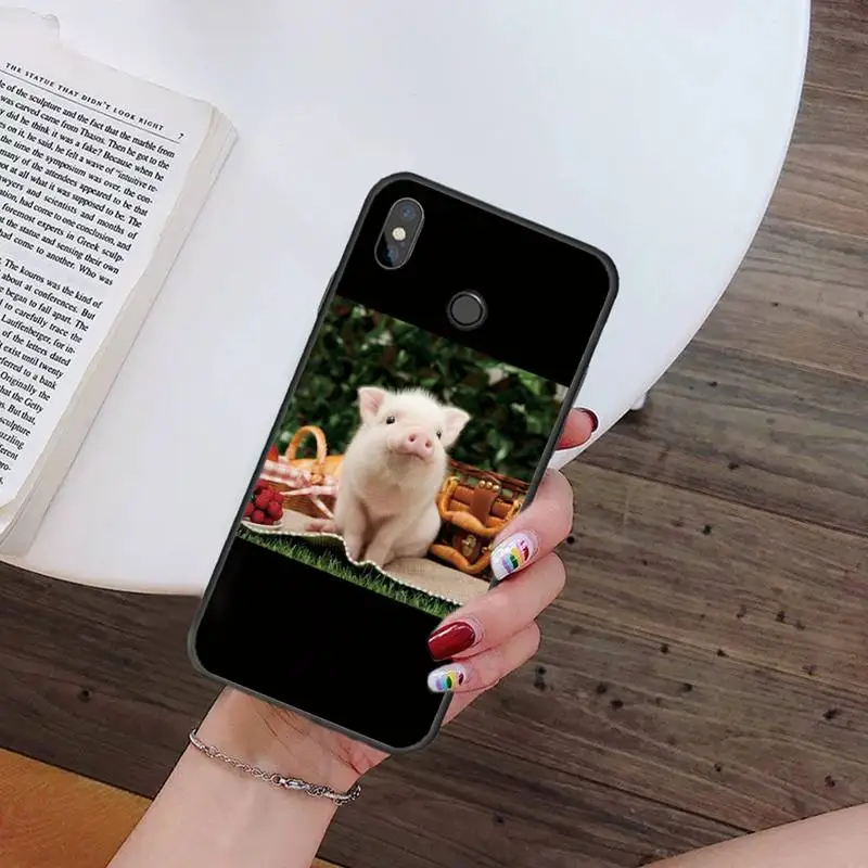 

Cute Little Pink Pet Pig cover Phone Case For Xiaomi Redmi note 7 8 9 t k30 max3 9 s 10 pro lite