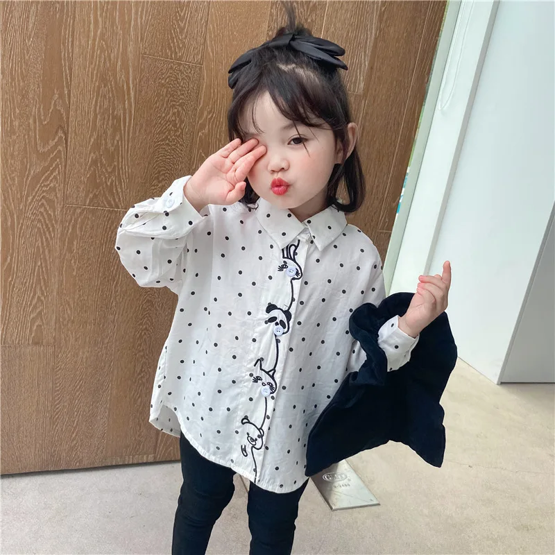

Animal Children Clothes Spring Summer Girls Cotton Blouses Shirts Kids Teenagers Costume Ruffle Princess Birthday Party High Qua