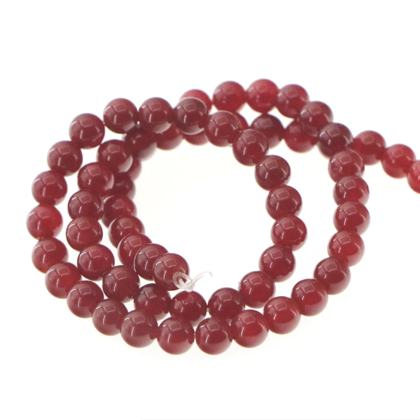 Натуральный камень 6 мм красный агат нефрит сделай сам круглые свободные бусины