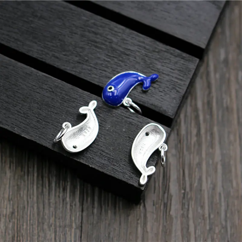 Настоящее серебро 925 пробы капля клей КИТ Шарм комплект с подвесками для DIY